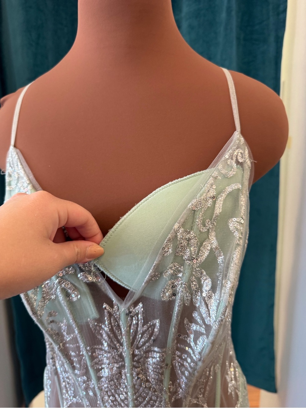 Evening gown with an illusion sheer - Picture 8 of 8